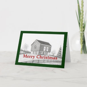 Cartes Pour Fêtes Annuelles Grange de Noël