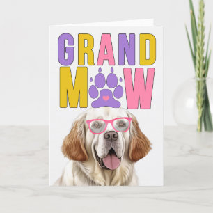 Cartes Pour Fêtes Annuelles GranMAW Clumber Spaniel GrandDOG Grand-parents Day