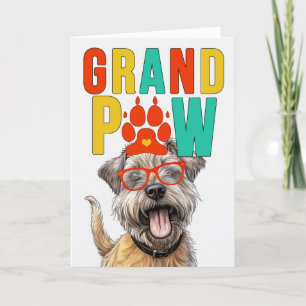 Cartes Pour Fêtes Annuelles GranPAW Glen of Imaal DOG Grand-parents Day