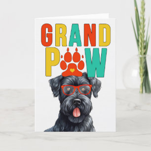 Cartes Pour Fêtes Annuelles GranPAW Kerry Blue Terrier Funny Grand-parents Day