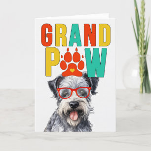 Cartes Pour Fêtes Annuelles GranPAW Pumi Chien Funny Grand-parents Day
