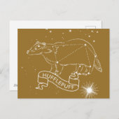 Cartes Pour Fêtes Annuelles Graphique de la constellation HUFFLEPUFF™ (Devant / Derrière)