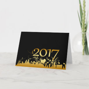 Cartes Pour Fêtes Annuelles Graphique du Nouvel An 2017