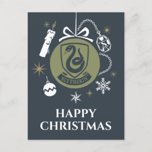 Cartes Pour Fêtes Annuelles Graphisme de boule de Noël SLYTHERIN™