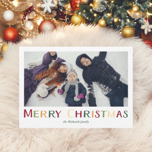 Cartes Pour Fêtes Annuelles Gras Coloré traditionnel Joyeux Noël photo