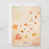 Cartes Pour Fêtes Annuelles Grateful Thanksgiving Card béni (Dos)