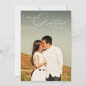 Cartes Pour Fêtes Annuelles Gratuit Calligraphie de script blanc pleine photo (Devant)