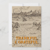 Cartes Pour Fêtes Annuelles Gratuit et reconnaissant La récolte Vincent van Go (Devant)