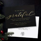 Cartes Pour Fêtes Annuelles Gratuit | Modern Script Business Logo Entreprise