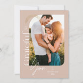 Cartes Pour Fêtes Annuelles Gratuit Pour Vous Arche Géométrique Moderne Une Ph (Devant)