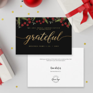 Cartes Pour Fêtes Annuelles Gratuit Script moderne Holly Pine logo d'entrepris