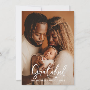 Cartes Pour Fêtes Annuelles Gratuit Simple bon thanksgiving Famille photo