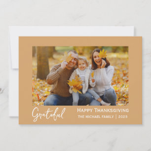 Cartes Pour Fêtes Annuelles Gratuit Simple bon thanksgiving Famille photo