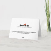 Cartes Pour Fêtes Annuelles Great Dane Christmas Mail Brindle (Dos)