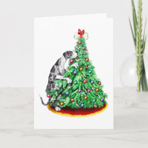 Cartes Pour Fêtes Annuelles Great Dane Christmas Reach Goals Merle UC