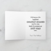 Cartes Pour Fêtes Annuelles Great Dane "Happy Holidays" (Intérieur)