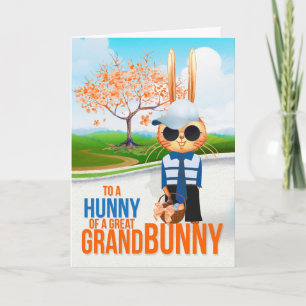 Cartes Pour Fêtes Annuelles Great Grandson Hunny of a Grand Bunny Easter