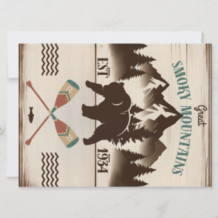 Cartes Pour Fêtes Annuelles Great Smoky Mountains, TN ours