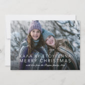 Cartes Pour Fêtes Annuelles Grec et anglais Joyeux Noël photo (Devant)