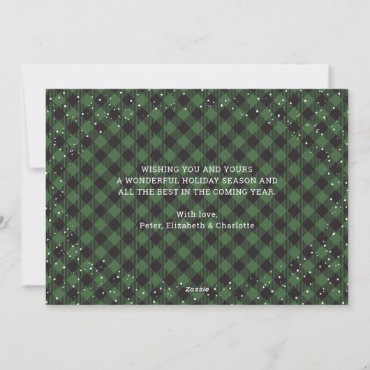 Cartes Pour Fêtes Annuelles Green Believe In the Magic Photo Christmas Cards (Dos)