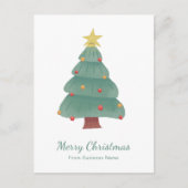Cartes Pour Fêtes Annuelles Green Christmas Tree Business (Devant)