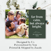 Cartes Pour Fêtes Annuelles Green Funm Calm Bright Photo Noël