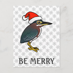 Cartes Pour Fêtes Annuelles Green Heron Père Noël