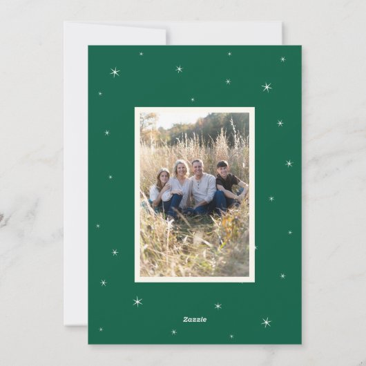 Cartes Pour Fêtes Annuelles Green Merry Everything and a Happy Always (Dos)