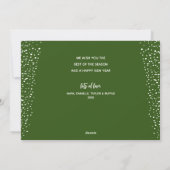 Cartes Pour Fêtes Annuelles Green Multiple Photo Happy (Dos)