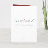 Cartes Pour Fêtes Annuelles Green Red Holiday Rustic Deer (Dos)