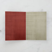 Cartes Pour Fêtes Annuelles Green Red Holiday Rustic Deer (Intérieur)