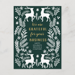 Cartes Pour Fêtes Annuelles Green Scandinavian Nordrener Business 