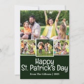 Cartes Pour Fêtes Annuelles Green St. patrick's day Famille Shamrock 4 photo (Devant)