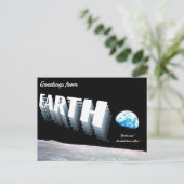 Cartes Pour Fêtes Annuelles Greetings from Earth Postcards (Debout devant)