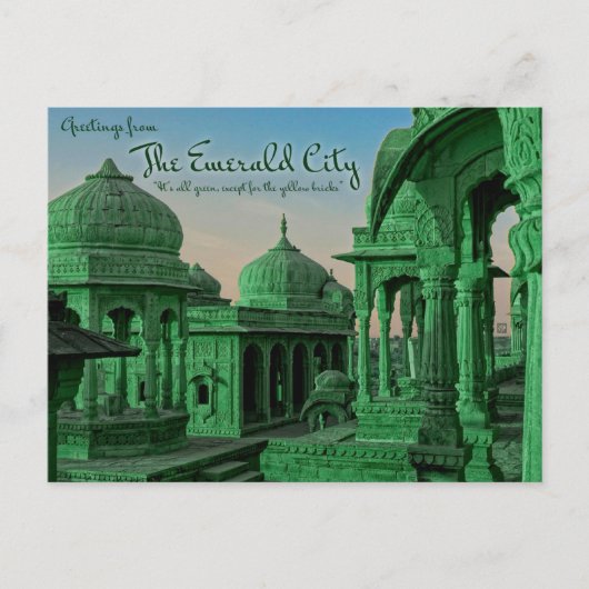 Cartes Pour Fêtes Annuelles Greetings from the Emerald City Postcards (Devant)