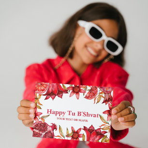 Cartes Pour Fêtes Annuelles Grenade Happy Tu B'shvat