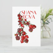 Cartes Pour Fêtes Annuelles Grenades de Roch Hachana (Debout devant)