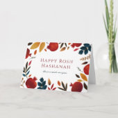 Cartes Pour Fêtes Annuelles Grenades Peintes Rosh Hashanah (Devant)