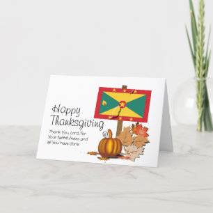 CARTES POUR FÊTES ANNUELLES GRENADIAN THANKSGIVING