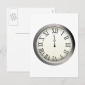 Cartes Pour Fêtes Annuelles Grève de minuit Nouvel An (Devant / Derrière)