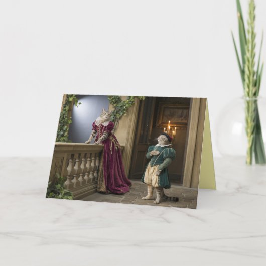 Cartes Pour Fêtes Annuelles Grey Tabby Valentine Card (Devant)