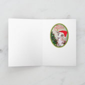 Cartes Pour Fêtes Annuelles Greyhound Sleigh et cadeaux (Intérieur)