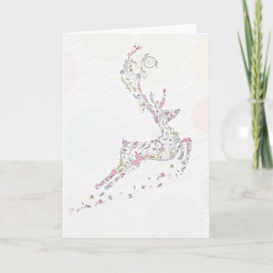 Cartes Pour Fêtes Annuelles gribouillis gribouillis rennes de noël