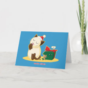 Cartes Pour Fêtes Annuelles Griffes de Père Noël