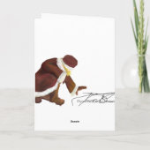 Cartes Pour Fêtes Annuelles Griffes de Père Noël (Dos)