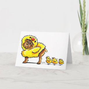 Cartes Pour Fêtes Annuelles Griffon Chick Easter