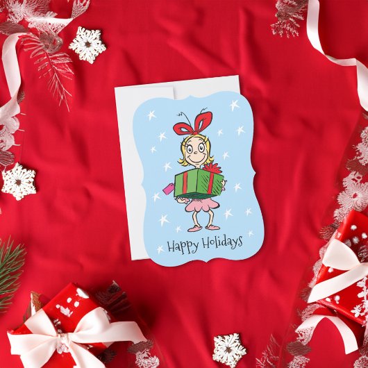 Cartes Pour Fêtes Annuelles Grille | Cindy-Lou Qui - Tenant Présent