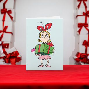 Cartes Pour Fêtes Annuelles Grille Cindy-Lou Qui - Tenant Présent