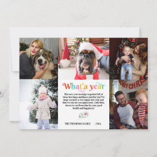 Cartes Pour Fêtes Annuelles Grille de collage photo personnalisée pour le Nouv