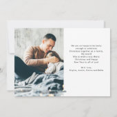 Cartes Pour Fêtes Annuelles Grille de photos multiples en script décontracté | (Dos)